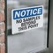 Signmission No Samples Beyond This Point OSHA Notice Sign, Vinyl Decal, 7in W x 5in L, 2PK OS-2PACK-NS-D-57-L-14786 - alternate 4